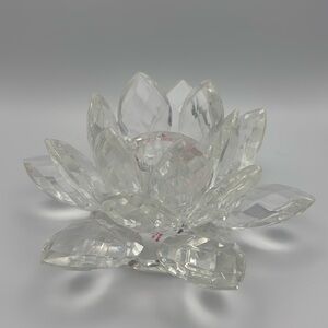 Fifth Avenue Crystal Lotus Flower Candle Holder